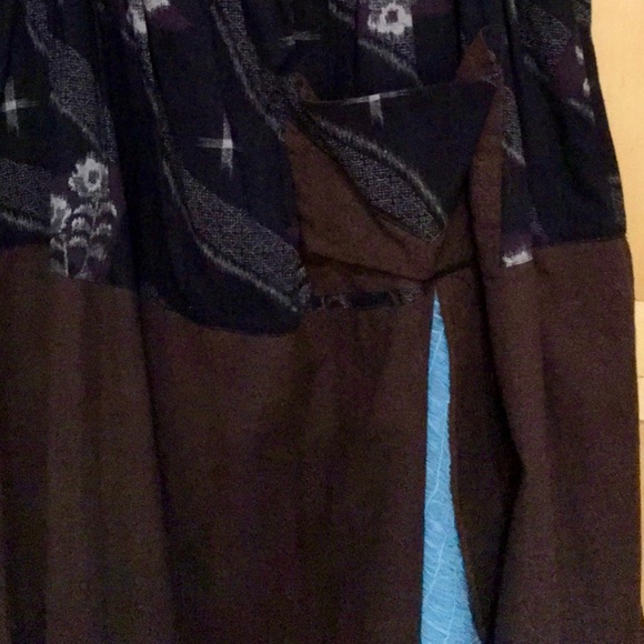 Boho skirt with contrast lining, Japanese fabric M - Picture 8 of 9
